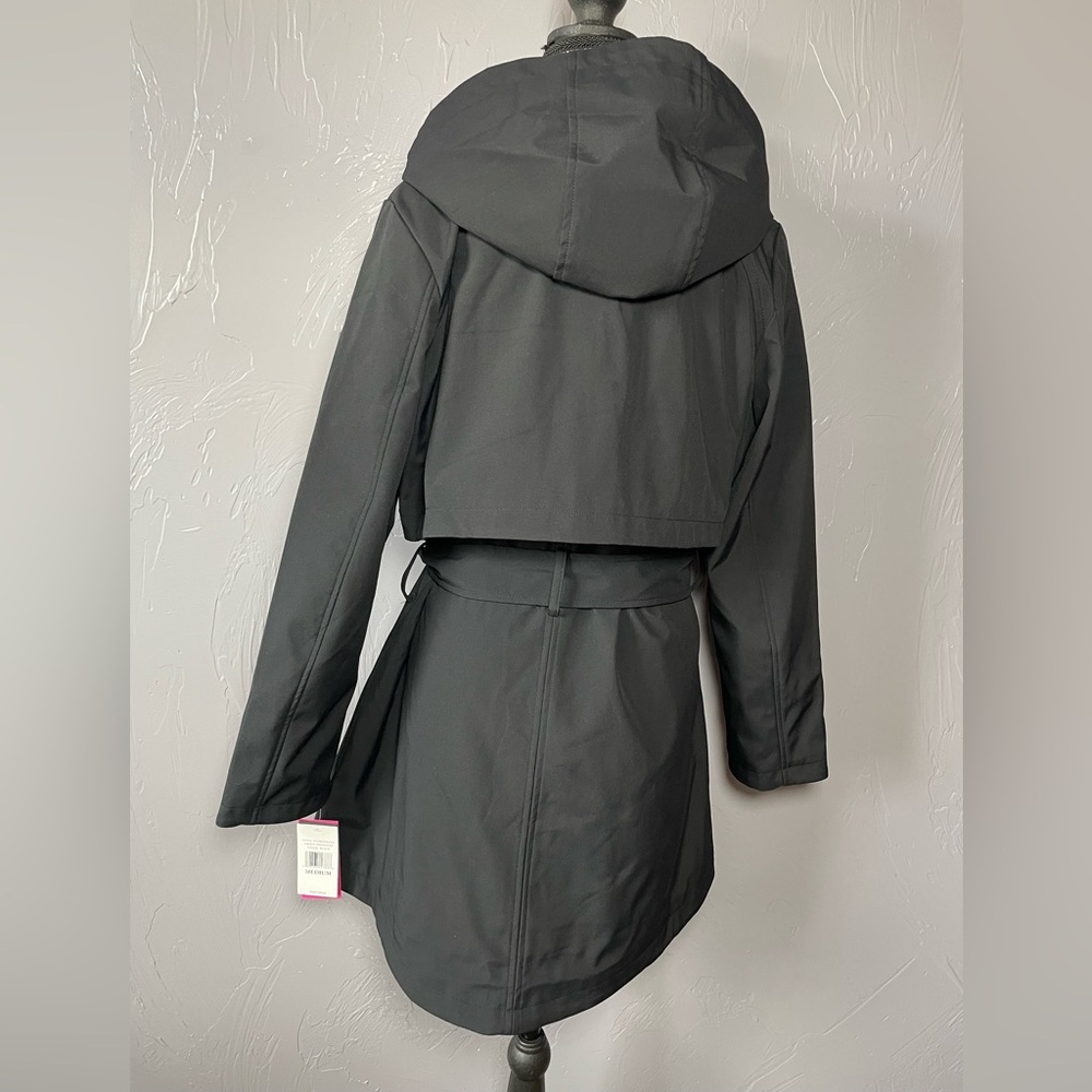 Vince Camuto NWT Water Resistant Belted Trench Coat Jacket Size M retail $280 - Picture 5 of 12